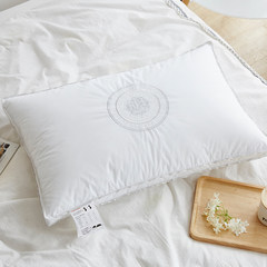 Simple single pillow pure cotton satin white cotton pillow pillow single adult couples to a single shot 2 French elegant pillow