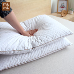 Cotton Quilted low pillow cervical pillow pillow Purong ecological health care pillow neck pillow 48*74 a bag mail Ecological Purong pillow (a pack)