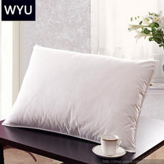 Hotel milk feather silk pillow, 4874 single pillow, pillow comfortable, cervical pillow feather silk, super soft pillow Single 48*74 (partial soft pillow)