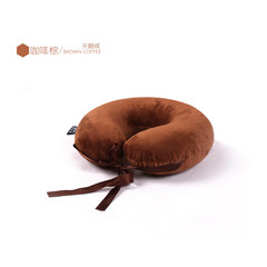 [day] special offer natural latex pillow neck pillow shaped U-shaped pillow cervical u travel pillow rubber neck nap Coffee Brown