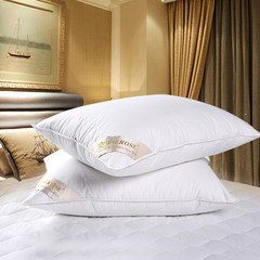 Royalrose five star hotel hotel white duck feather pillow pillow pillow double neck pillow 48*74cm (single)
