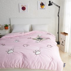 3D three-dimensional Cat Claws embroidered quilt winter was thickened, 8 pounds by core double, 2 meters ball, cartoon winter 40 220*240 of common goose Claw powder