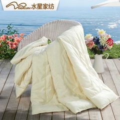 [poly] mercury home textile rose seven hole summer by summer cool / air conditioning can be washed thin quilt bedding Large square pillow: 50X50cm Austen rose four hole summer quilt (white)