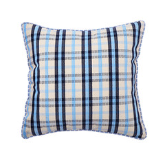 Mediterranean Plaid sofa pillow pillow waist pillow waist pillow case office napping detachable cushion Large size (55*30 cm) Cicadas summer time 45*45cm