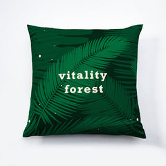 Energy forest original series ins Nordic creative fresh skin office sofa pillow cushion plants Super square pillow: 55X55cm Vigor forest E