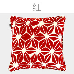 Simple modern pastoral style sofa pillow pillow pillow office siesta pillow pillow Large square pillow: 50X50cm Silence blooms