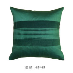 Life style color sofa pillow pillow Xin Hotel car cushion pillow waist pillow pillow Trumpet (45*24 cm) Dark green 45x45cm