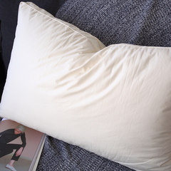 Slim home cotton feather velvet pillow, machine wash slow rebound Hotel, adult prone side sleeping soft fiber pillow 2017 upgrade standard pillow (Dan Zhi)