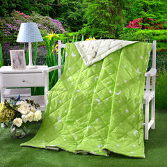 Special summer air conditioner is cool in summer, quilt in spring and autumn, quilt, core, dormitory, single person, double students, washable summer, 80 jacquard flowers, 150*210 green moon in ordinary goose.