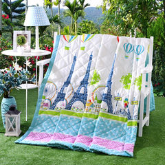 Special summer air conditioner is cool in summer, quilt in spring and autumn, quilt, core, dormitory, single person and two students. It can be washed by summer. It is 80 jacquard 150*210 happy garden by ordinary goose.