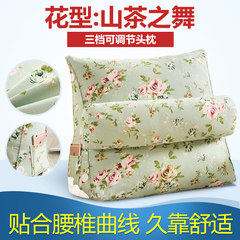 Pillow pillow cushion pillow sofa bed notothyrial office window waist pillow waist waist pillow Large square pillow: 50X50cm Camellia dance