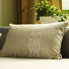 The rectangular pillow sofa cushions are beige linen pillow pillow pillowcase fabric headboard set by core Large square pillow: 50X50cm C