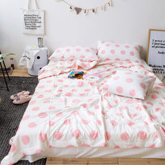 Cotton summer was air-conditioned by spring and summer, cool, washable, pure cotton, children's thin quilt, single double student quilt 150x200cm single quilt Doughnut