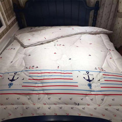 Children's quilt antibacterial winter by 1.2 meters single bed 1.5 meters, thickening warm cotton cute cartoon core Embroidery 150*200 (about 5.6 Jin) Printed &mdash: love of the ocean