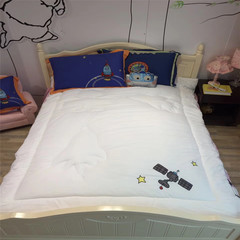 Children's quilt antibacterial winter by 1.2 meters single bed 1.5 meters, thickening warm cotton cute cartoon core Embroidery 150*200 (about 5.6 Jin) satellite