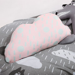 Cute cartoon clouds small cushion bed pillow pillow large sofa backrest pillow nap pillow lying Extra large size XL+, super XXL Cloud pillow [82*45cm]