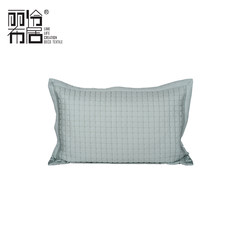 Ling Julibu Plaid cotton pillow model room furnishing Pillowcase Pillow Tencel simple color Large size (55*30 cm) Color