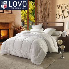 Carolina textile LOVO double life produced by the winter warm winter quilt thickened four hole fiber quilt core 150x215cm (filler weight: 1750g) Soft dream four hole thickening winter by white