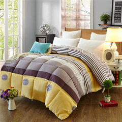 Quilt quilt in spring and autumn was thickened, warm, single, double, 150x200 student dormitory, dormitory, air conditioning, space quilt 200x230cm5 Jin, spring and Autumn Nordic tone yellow