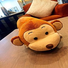 Thailand gold head layer napattiga children's latex pillow, cartoon student pillow, baby pillow Cute monkey