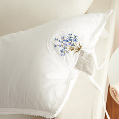 Washable cotton feather velvet, slow rebound Lavender soft pillow, adult single pillow, a neck pillow Lavender pillow with one bath (2 packets)