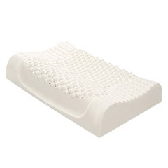 Thailand natural latex pillow, neck protecting pillow, cervical vertebra pillow, rubber latex pillow, antibacterial mite proof adult massage pillow Two particle latex pillow, large 60*40*12/10