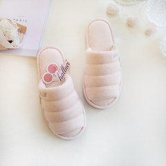 Japan is simple and comfortable cotton quality brushed cotton slippers Home Furnishing mute couple indoor antiskid cotton slippers Size 28 (for size 42-43) Light gray (Y018)