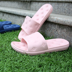 Export summer Japanese style bathroom slippers anti-skid bath leak, thick bottom men and women Korean slippers cool deodorant 310mm (for 45-46 feet wear) 7005 Pink