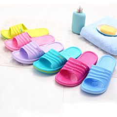 Cool slippers, lovely home slippers, men's lovers, indoor wooden floors, thick soles, antiskid plastic slippers, summer ladies Feet fat, suggest a big shot 7932 Luo Lanzi