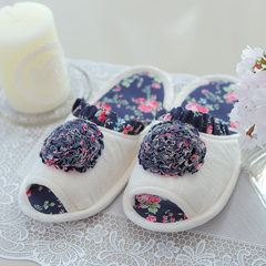 Korean lady's home shoes, spring and summer indoor slippers, lovely summer home shoes