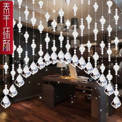 Yingqiu colorful pearl curtain crystal partition finished curtain crystal curtain feng shui door curtain wire hanging curtain decoration porch curtain 62 special color three arch