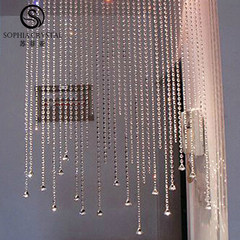 Crystal curtain door curtain, pearl curtain, crystal partition, half-curtain porch curtain, new finished product, household decoration curtain, curtain, all colored octagonal beads