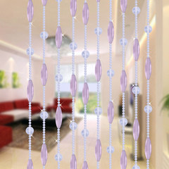 Yahweh crystal bead curtain decorative curtain curtain off the finished glass door curtain line bead curtain Medium purple