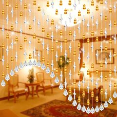 Crystal curtain partition finished curtain crystal pearl curtain shoe cabinet porch door curtain screen hanging curtain feng shui gourd