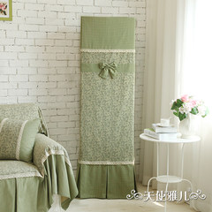 Cabinet type dustproof cover set station leaflets 3P garden cloth full vertical air conditioner cover ancient green lace Ancient green - not open Table runner 30&times 180cm;