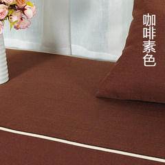 高密度海绵飘窗垫定做 高档沙发布料垫子窗台垫榻榻米包邮 20厘米海绵 300元/一平方 咖啡色 素色