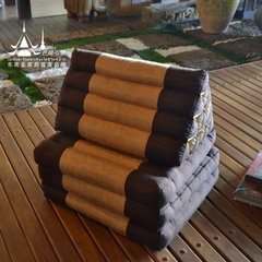 Direct mail high-end Thailand triangle cushion pad pad pad sofa Piaochuang balcony pillow SPA Hotel You can edit it after you select it Brown spot