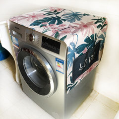 Pastoral cotton roller washing machine single door refrigerator cabinet cloth dust cloth cloth cover cover towels refrigerator set Banana leaf Table runner 30&times 180cm;