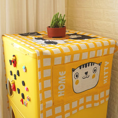 Meng Xiao, according to bag, cotton, linen, cylinder, washing machine, cover cloth, all-purpose cover, single door, refrigerator cover, cloth, dust-proof cloth, cool cat yellow box [package] table flag 30×, 180cm
