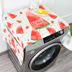 Cotton, linen, refrigerator, dust cover, cover towel, drum washing machine, cover cloth bedside cabinet, multi-purpose single door refrigerator can be customized E 55*140CM