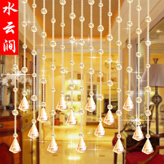 Fengshui crystal bead curtain is full of partition curtain, finished product aisle, living room, toilet, bedroom, bathroom, semi glass curtain, 35, 2 meters high (1.2-1.4 meters wide).