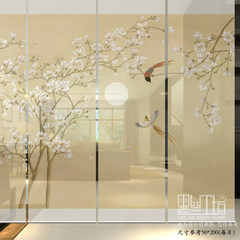 Hanging screens separated the vestibule curtain, soft partition, fashionable living room, hanging screens, curtains, curtains, bead screens [flowers] full moon, full moon, half transparent 50*200*4 film.