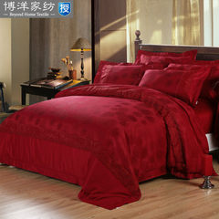 The new wedding textiles bedding bedding jacquard sheets quilt four sets of ten li dowry 1.5m (5 feet) bed