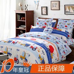 The more popular four sets of genuine cotton bedding bedding cartoon children Kapoor Engineer 1.2m (4 feet) bed