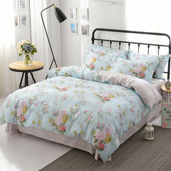 Cotton four piece 1.8 m bed double bed, single single quilt, bedding, autumn and winter hostel suite, vignan LAN 1.5m (5 ft) bed.