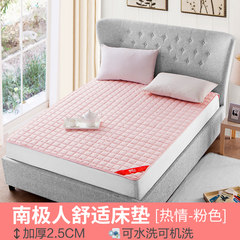 Mattress, tatami bed mattress, 1.5m bed, single person double 1.8m student hostel, 1.2 meter floor mat, passion pink 1.2m (4 ft) bed.
