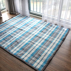 Shipping fresh blue sprinkles big cotton beioufeng mat in front of the bed sitting room bedroom carpet carpet anti-skid net send 140cm*200cm