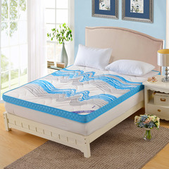 Thickening memory cotton tatami mattress 1.5m1.8m bed single student dormitory bedding folding sponge bed mattress memory cotton 10 cm blue ocean 90*190cm