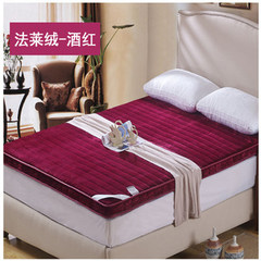 Tatami sponge bed mattress, student dormitory, folding and thickening floor mattress, sleeping pad 1.2 m 1.5m 1.8m bed wine red - FA Lai mattress 1.0m (3.3 ft) bed.