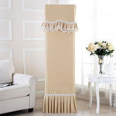 The new peony embroidery cloth cover vertical air conditioner Haier GREE air conditioner set dustproof cover beauty Peony Pavilion champagne Table runner 30&times 180cm;